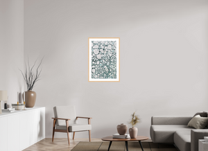 20 x 30″, Fine art print - maple frame Medley