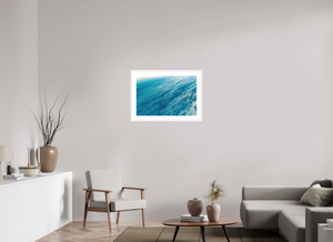 30 x 20″, Framed Fine art print - white frame Textures