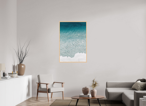 30 x 45″, Direct Print on Aluminum - maple frame Gradient