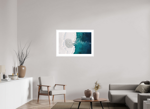 36 x 24″, Fine art print - white frame Pancake Lagoon