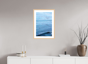 16 x 24″, Fine art print - maple frame Waiting