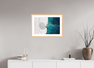 24 x 16″, Fine art print - maple frame Pancake Lagoon