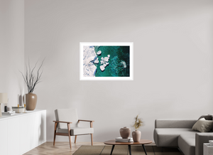 36 x 24″, Fine art print - white frame Phases