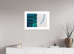 24 x 16″, Fine art print - white frame Divide