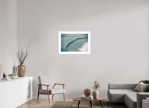 30 x 20″, Fine art print - white frame Big Sur Bowl