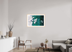 36 x 24″, Fine art print - maple frame Phases