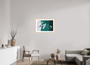 30 x 20″, Fine art print - maple frame Phases