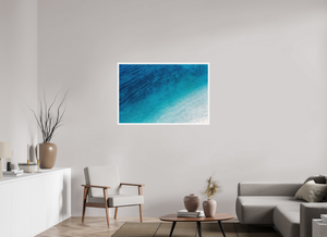 45 x 30″, Direct print on aluminum - white frame Rainbow