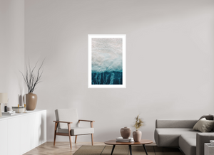 24 x 36″, Framed Fine art print - white frame Float