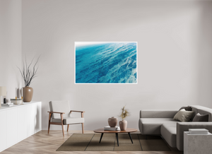60 x 40″, Direct Print on aluminum - white frame Textures