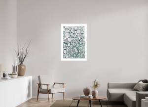 24 x 36″, Fine art print - white frame Medley