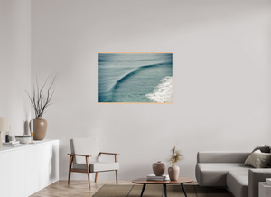 45 x 30″, Direct print on aluminum - maple frame Big Sur Bowl