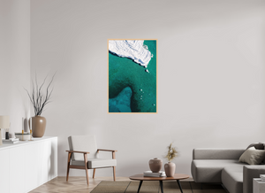 30 x 45″, Direct print on aluminum - maple frame Dueling