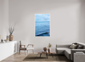 36 x 54″, Direct print on aluminum - white frame Waiting