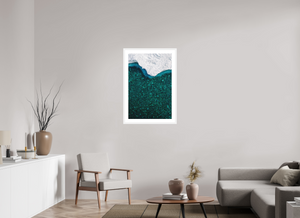 24 x 36″, Fine art print - white frame Glass