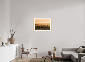 30 x 20″, Fine art print - maple frame Wildfire Dusk
