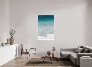 36 x 54″, Direct Print on aluminum - white frame Gradient