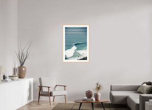24 x 36″, Fine art print - maple frame S-Wave