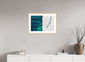 24 x 16″, Fine art print - maple frame Divide