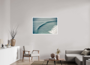 45 x 30″, Direct print on aluminum - white frame Big Sur Bowl