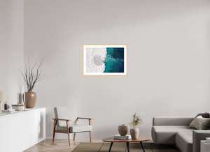 30 x 20″, Fine art print - maple frame Pancake Lagoon