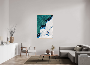36 x 54″, Direct print on aluminum - maple frame Shadows