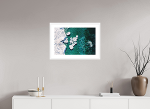 24 x 16″, Fine art print - white frame Phases