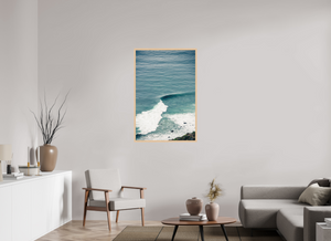 30 x 45″, Direct print on aluminum - maple frame S-Wave