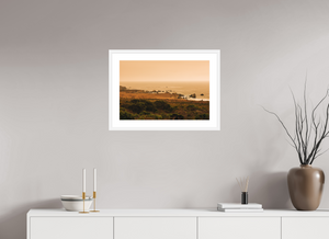 24 x 16″, Fine art print - white frame Wildfire Dusk