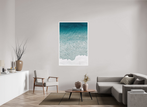 40 x 60″, Direct Print on aluminum - white frame Gradient