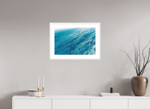 24 x 16″, Framed Fine art print - white frame Textures