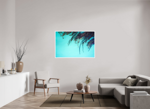 54 x 36″, Direct print on aluminum - white frame Drift