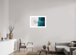 30 x 20″, Fine art print - white frame Pancake Lagoon