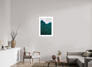 20 x 30″, Fine art print - white frame Glass