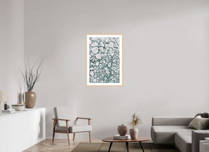 24 x 36″, Fine art print - maple frame Medley