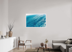 45 x 30″, Direct Print on aluminum - white frame Textures