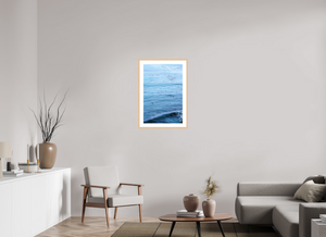 20 x 30″, Fine art print - maple frame Waiting