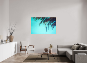 60 x 40″, Direct print on aluminum - maple frame Drift